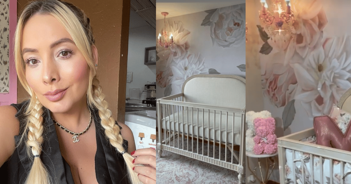 Katerin Peláez mostró el lujoso cuarto de su bebé